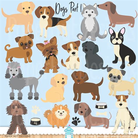 Dog Clipart-dog Clip Art-puppy Clipart-puppies-puppy Dog - Etsy