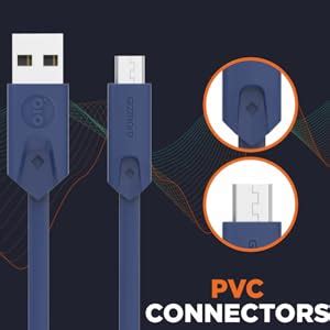 Gizmore 2 m Flat Wire Micro USB to USB Tangle Free 2A Cable (Blue ...