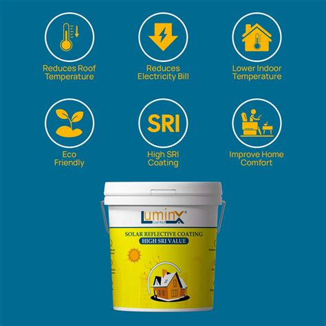 LuminX Solar Heat Reflective Cool Roof Coating