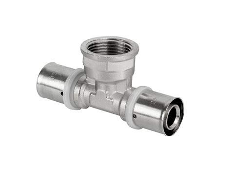 Trójnik Pex zaprasowany 16 x 1/2 x 16 gwint wewnętrzny - Bricomarche.pl