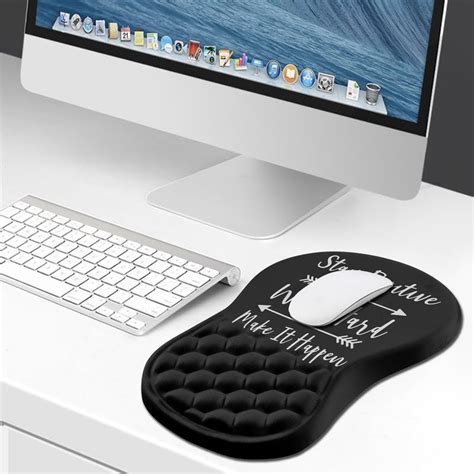 Trinx Ergonomic Mouse Pad Wrist Support, Wrist Rest Mousepad For Carpal Tunnel Pain Relief With ...