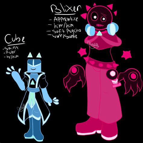 Jsab Au Cube And Blixer by LilCrazyBat on DeviantArt