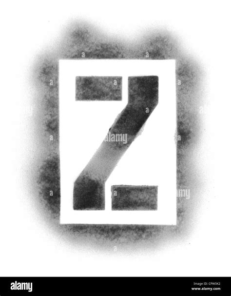 Stencil letters in spray paint Stock Photo - Alamy
