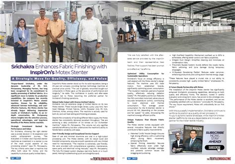 InspirOn | Textile Flyers | Hot Air Stenter | Aluminium Die Casting ...