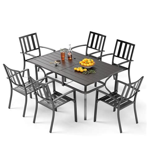 Phi Villa 7 Piece Outdoor Dining Set For 6 60 | Desertcart INDIA