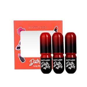 Buy Mattlook Date Me Long Stay Lipstick | Box Set of 3 | Smooth Finish ...
