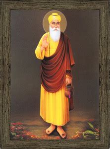 Indianara Guru Nanak Dev Ji Painting (4403EBY) -Synthetic Frame, 10 x ...