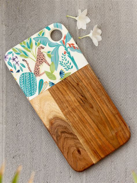 Pink Safari Solid Wood Chopping Board/Platter | Pinklay