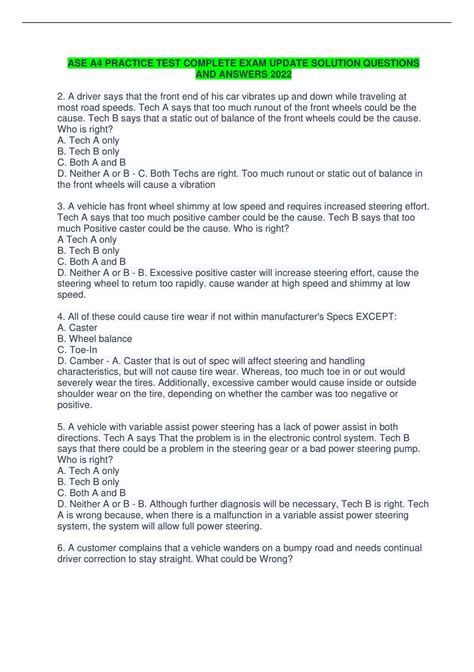 Image result for ASE Test Questions