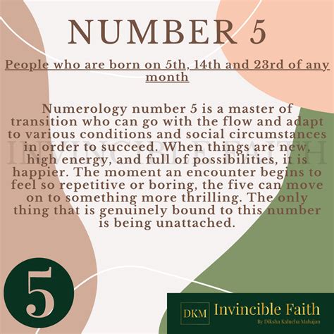 Personality Traits - Number 5 | Numerology numbers, Numerology ...