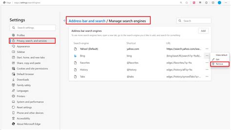 Image result for Delete Bing Search Engine
