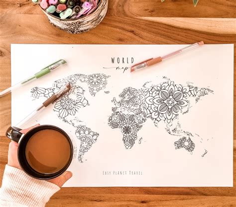 Color Your Own World Map 的图像结果