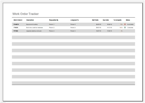 Image result for Work Order Tracker