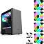 PC Gaming Computer Mid Tower Case * With 4 Fans! * | Ubuy India