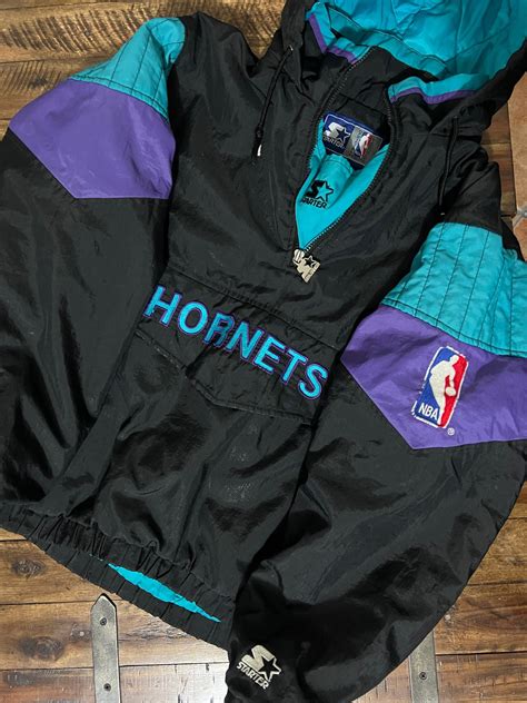 Sale 90s charlotte hornets jacket Deals Charlotte Hornets 90s STARTER ...