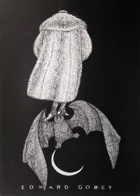 VINTAGE Large Edward GOREY Print / Poster 1970s GOTHAM Book | Etsy