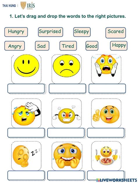 Feeling Worksheet 的图像结果