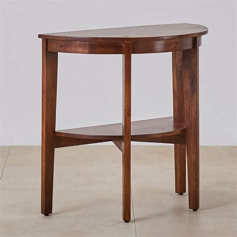 Buy Helios Swastik Mango Wood Console Table - Brown from Helios by Home ...