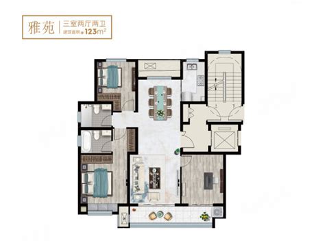 中式风格二居室102.8平米11万-翠城装修案例-北京房天下家居装修网