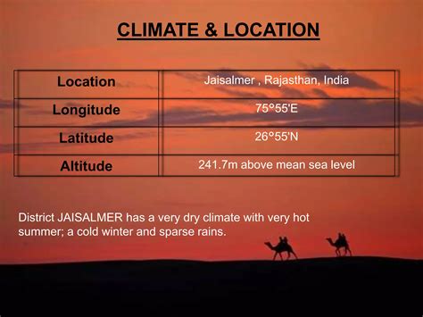 COMPLETE STUDY ON JAISALMER | PPTX