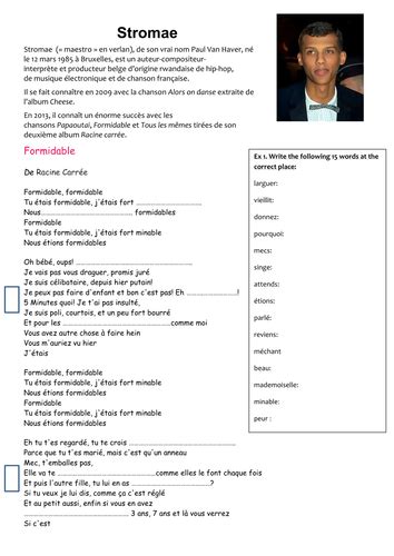 Rezultat imagine pentru Stromae Formidable Version Anglaise