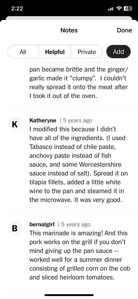 Pork marinade = microwaved tilapia? : r/ididnthaveeggs