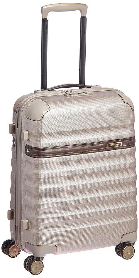 Samsonite Polycarbonate 55 cms Ivory Gold and Cognac Hard sided ...