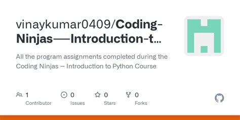 Image result for Coding Ninjas Introduction to Python GitHub