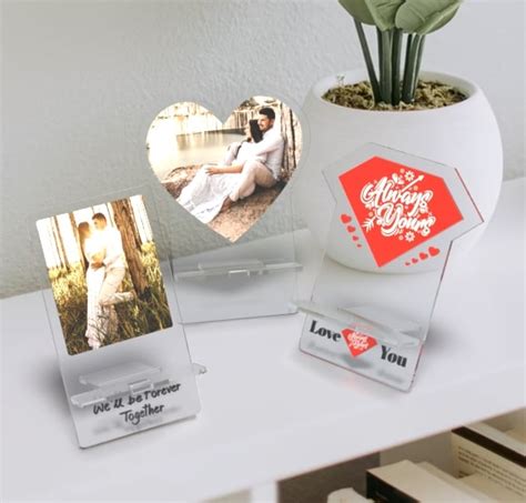 Personalised Mobile Stand | Custom Photo Acrylic Mobile Stand