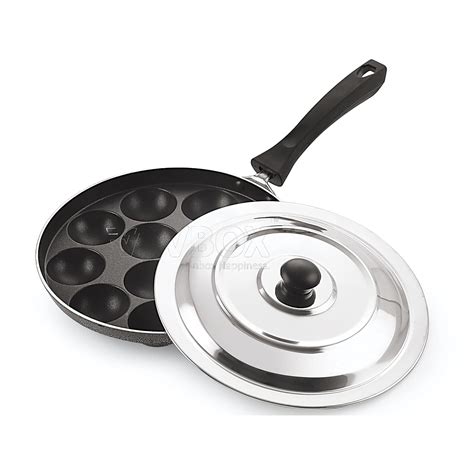 Buy iVBOX Eco-Plus Non-Stick 12 Cavity Appam Pan Paddu Paniyarakkal ...
