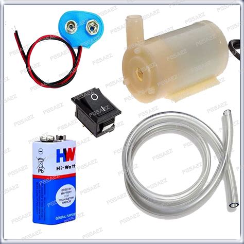 PGSA2Z® Waterproof Mini Water Pump, DC 9V (White) : Amazon.in: Garden ...