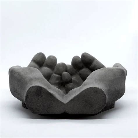Docile Dark Concrete - Multipurpose Real Human Hand Sculpture For Offi ...