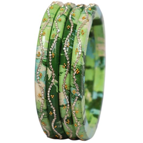 Designer Rajasthani Pure Lac Bangles for Women | Set of 4 | TAJ BRIDAL ...