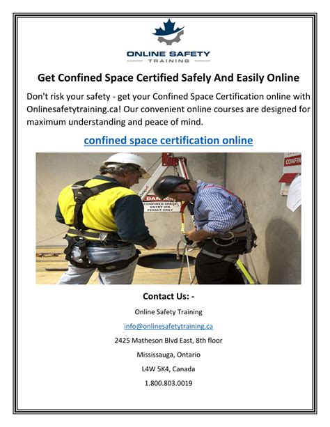 PPT - Get Confined Space Certified Safely And Easily Online PowerPoint ...