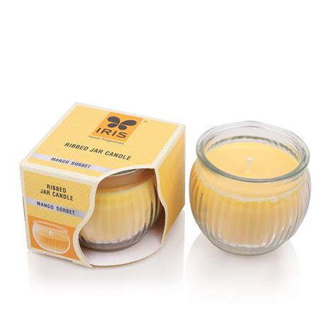 Ribbed Jar candle - Mango Sorbet – IRIS Home Fragrances