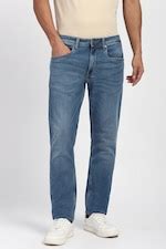 Peter England Jeans Skinny Fit Jeans, Men Blue Mid Wash Jeans for Jeans ...