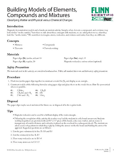 Image result for Elements Compounds Model Making
