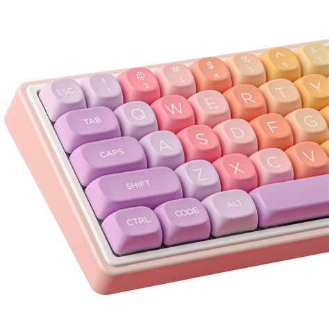 Buy Tsungup MOA Profile Keycaps,PBT Cute Rainbow Candy Keycaps 126 Keys ...