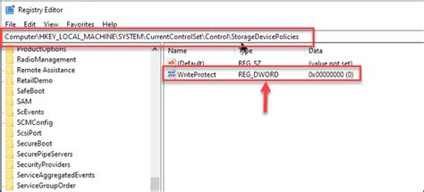 Image result for Remove Write Protection Windows 1.0