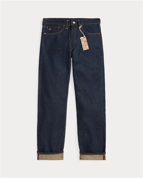 Straight Fit Once-Washed Selvedge Jean for Men | Ralph Lauren® IN