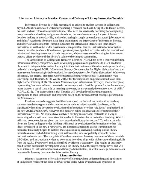 Image result for Information Literacy Tutorials