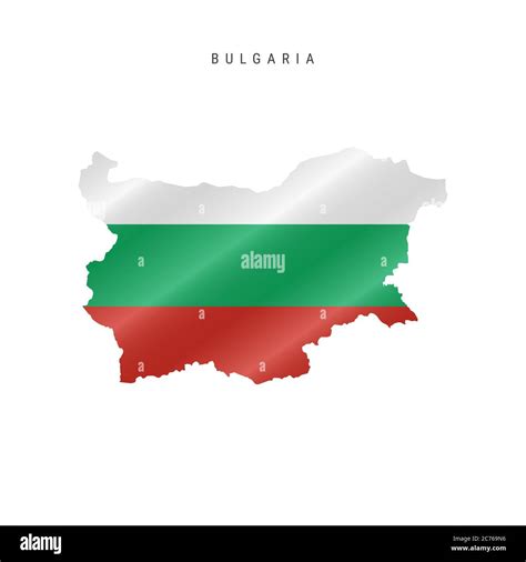Detailed waving flag map of Bulgaria. map with masked flag Stock Photo - Alamy