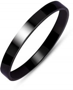 vien Stainless Steel Black Silver Kada Price in India - Buy vien ...