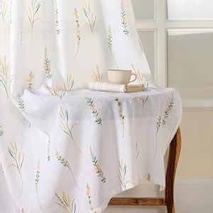 Buy HOMEMONDE Cotton Sheer Long Door 8 Feet Curtains Set of 2- Printed ...