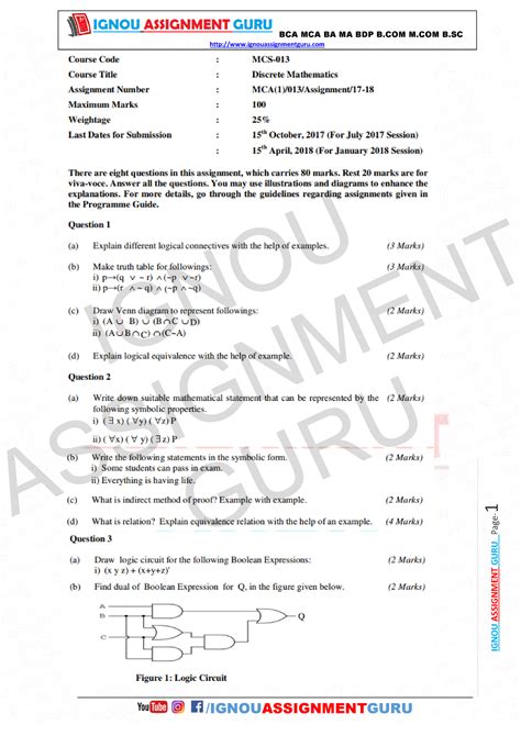 Mcs-013-Ignou Assignment Guru - IGNOU ASSIGNMENT GURU Page- 1 IGNOU ...
