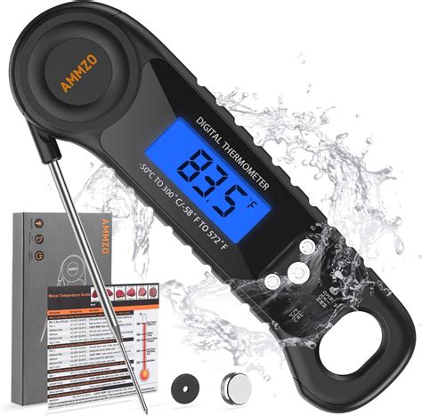 AMMZO Meat Thermometer Digital, Candy Thermometer Food Thermometer ...