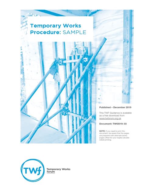 Image result for Temporary Works Procedure Template