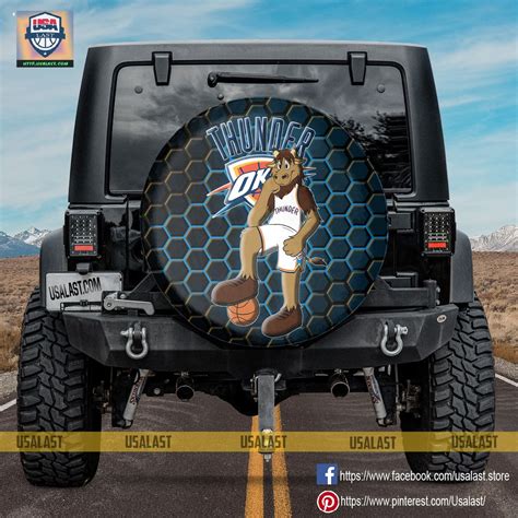 Oklahoma City Thunder Nba Mascot Spare Tire Cover - Hearthtops Store