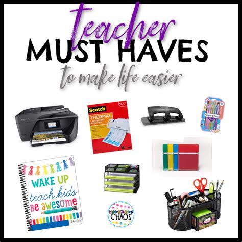 The Printable Mega List of Kindergarten Classroom Must Haves