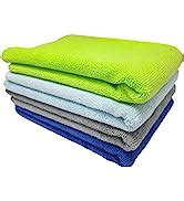 SOBBY Car Microfiber Cleaning Cloth Set of 4 pcs - Premium Microfibre ...